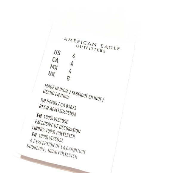 American Eagle Boho Cottagecore Red Floral Jumpsuit Flare Ruffle Leg Women Sz 4 - Picture 13 of 16